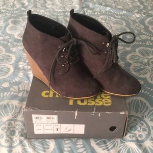 Gray Wedge Booties 🎉CLOSET CLEAR OUT🎉